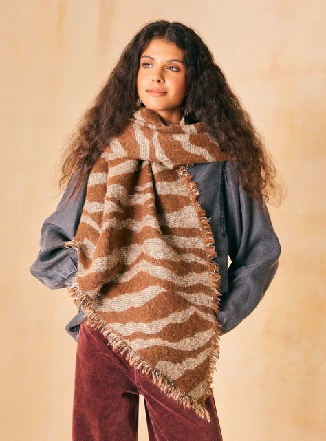 Bufanda Animal Print Jacquard-0