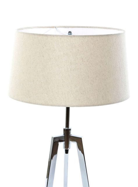 Lámpara de Sobremesa Cromo Beige Diseño 3-1