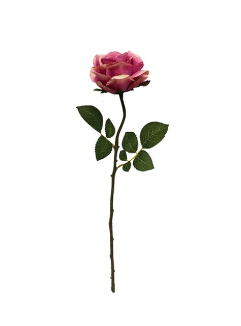 Flor Artesanal Rosa Rosado 2 Piezas-1