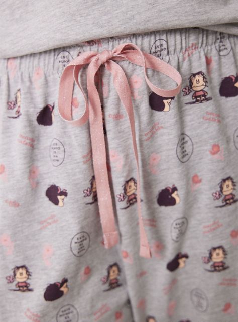Pijama Largo Algodón Mafalda Lounge-3