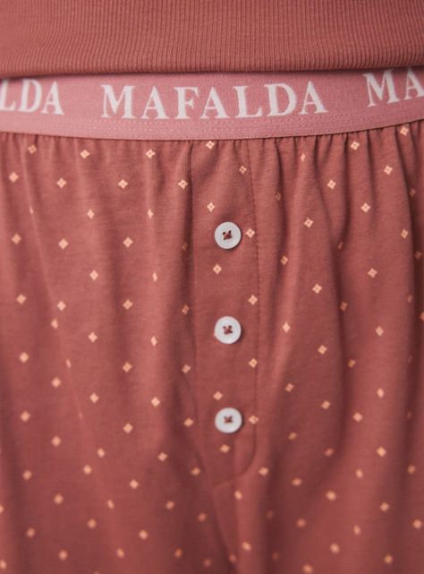 Pijama Largo Algodón Estampado Mafalda-3