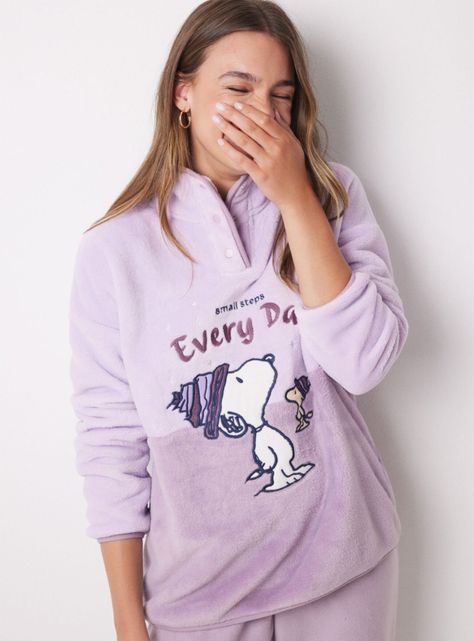 Pijama Largo Polar Snoopy Every Day-2