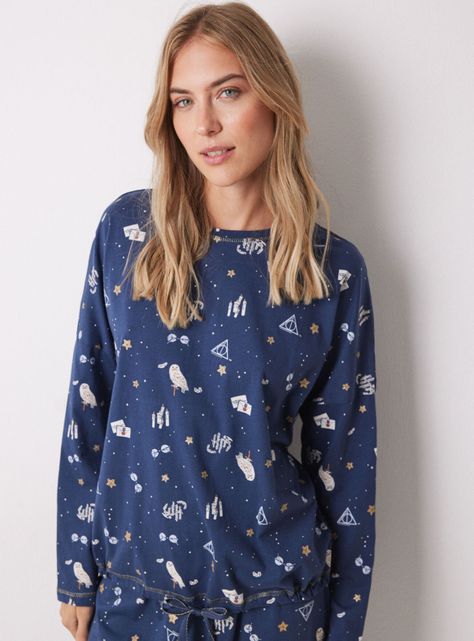 Pijama Largo Estampado Harry Potter-2