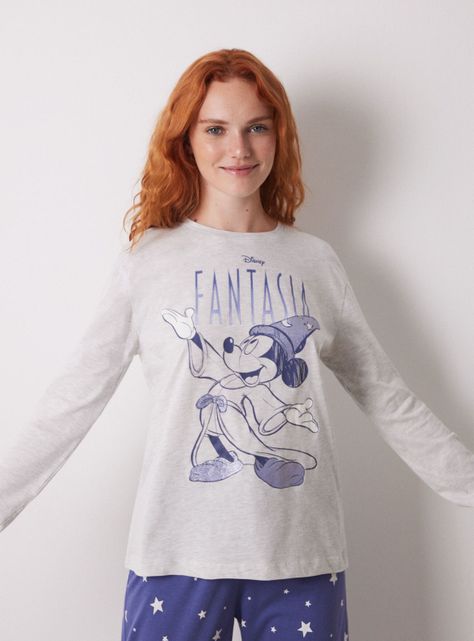 Pijama Largo Algodón Mickey Fantasy-3