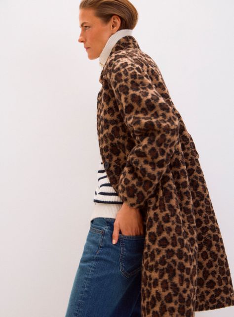 Abrigo Tejido Animal Print-4
