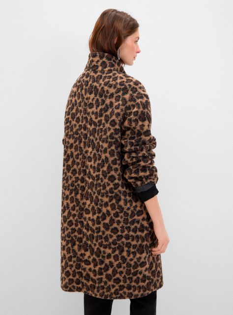 Abrigo Tejido Animal Print-1