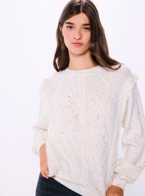 Sweater Jaspeado Trenza-0