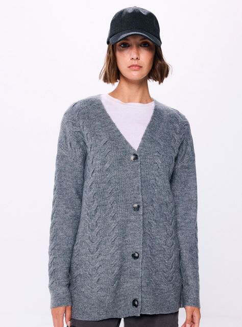 Cárdigan Cable Knit-0