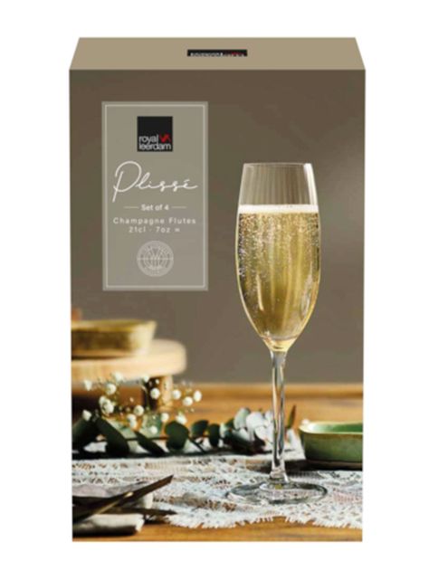 4 Copas Plisse Flauta 210 ml-2