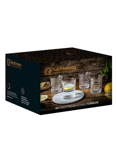 Set 4 Vasos Cristal Ethno Tumblers-3