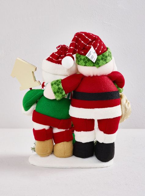 Muñeco de Navidad 36 cm Santa y Snowman-2