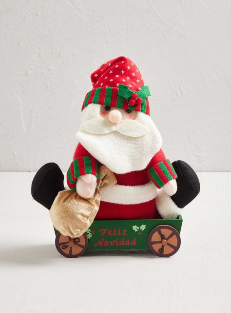 Muñeco de Navidad 32 cm Santa Sentado-0