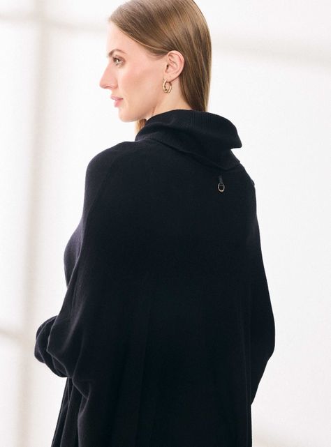 Sweater Tipo Poncho Liviano-3