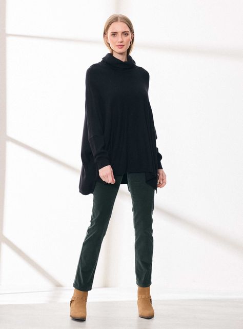 Sweater Tipo Poncho Liviano-4