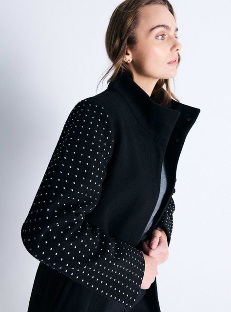Abrigo Con Strass en Mangas-2