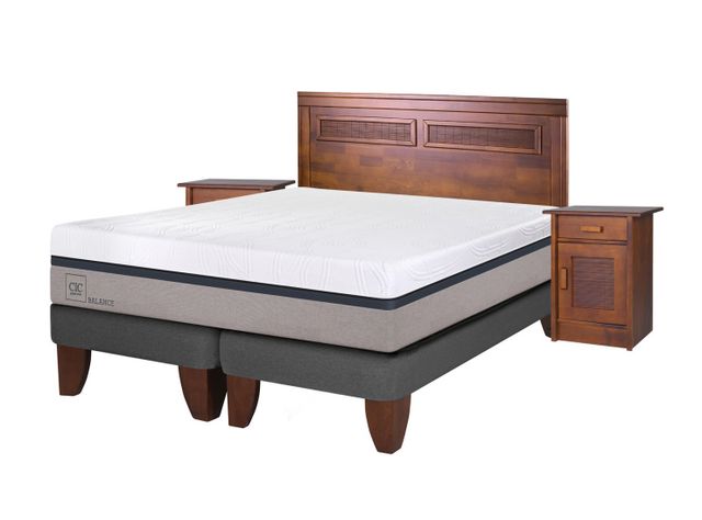 Cama Europea Balance King BD + Set Muebles Milán-0