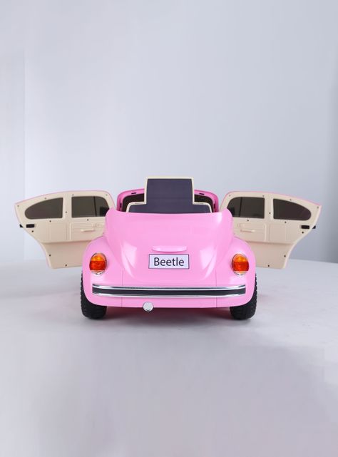 Auto a Batería 12V Beetle Rosado-3