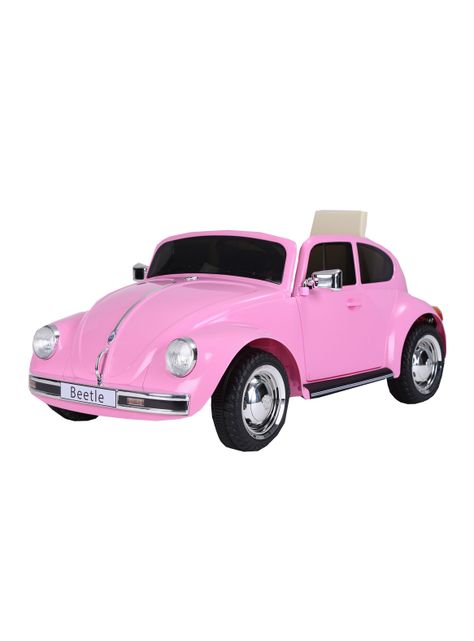 Auto a Batería 12V Beetle Rosado-0