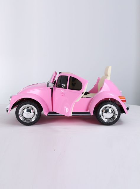 Auto a Batería 12V Beetle Rosado-2