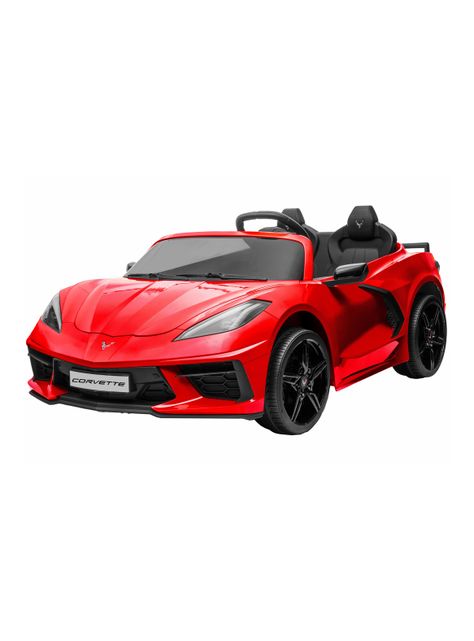 Auto a Batería Corvette 12V Rojo-0