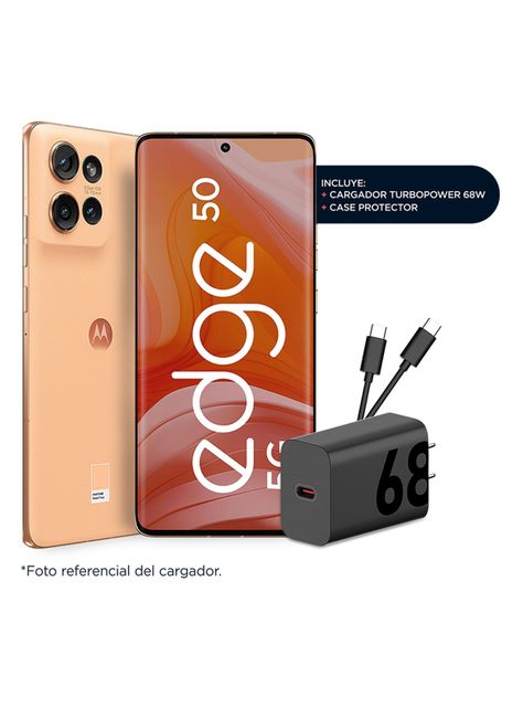 Smartphone Edge 50 256GB 6.7" Peach Fuzz Liberado-1