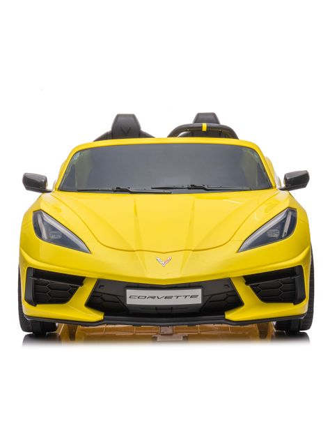 Auto a Batería Corvette 12V Amarillo-1
