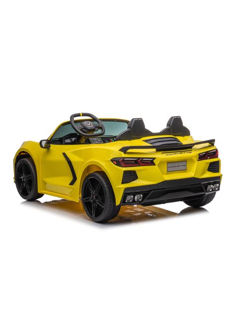 Auto a Batería Corvette 12V Amarillo-3
