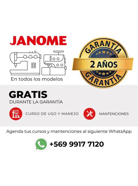 Máquina de Coser Janome Mecánica 1522Bl-7