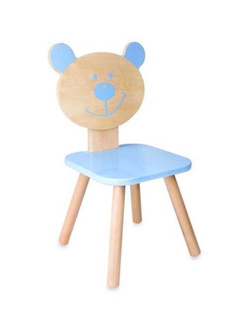 Silla Kidscool Madera Osito Azul-0