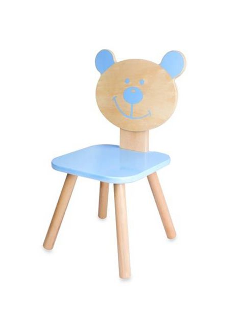 Silla Kidscool Madera Osito Azul-1
