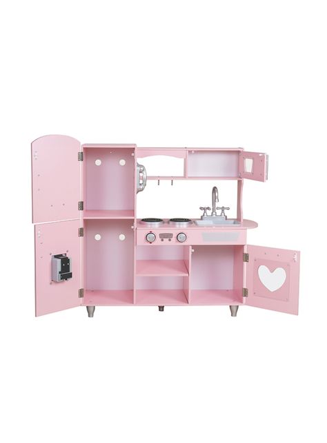 Juguete Mini Hogar Cocina Full Kitchen Rosada Kidscool-2