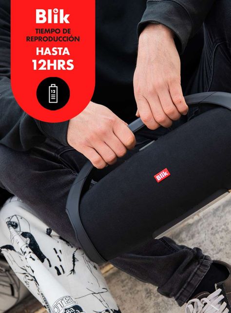 Parlante Bluetooth Booster 2 Negro-3