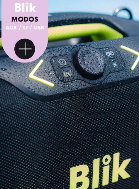 Parlante Bluetooth PartyBass 120 Negro-4