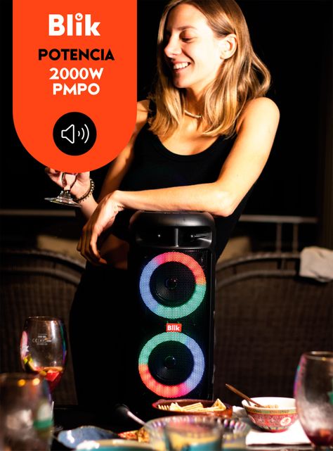 Parlante Karaoke Bluetooth 16W Upsound 3 Negro-3