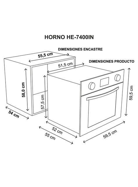 Horno Sindelen Eléctrico Empotrable HE-7400IN 4D Technology-3