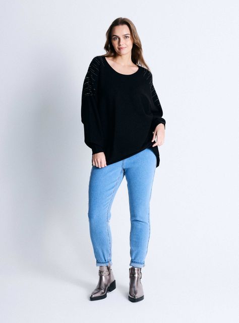 Sweater Liviano con Tachas-4