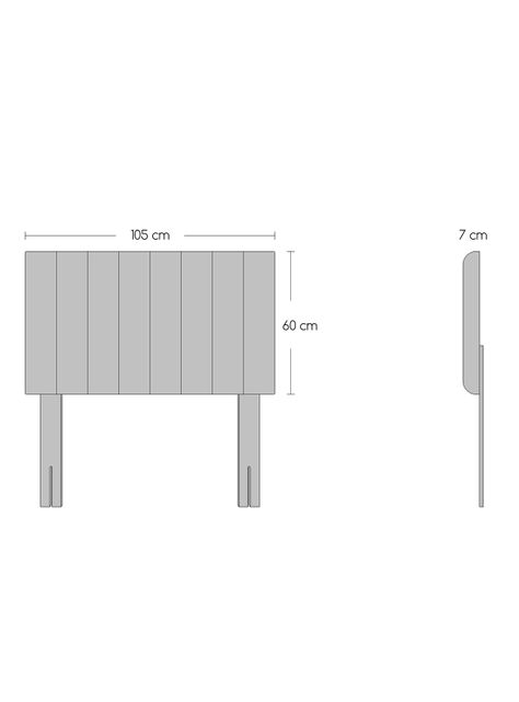 Cama Europea Bamboo 1.5 Plazas x190 cm + Respaldo Merci + Velador Malaga Honey-1