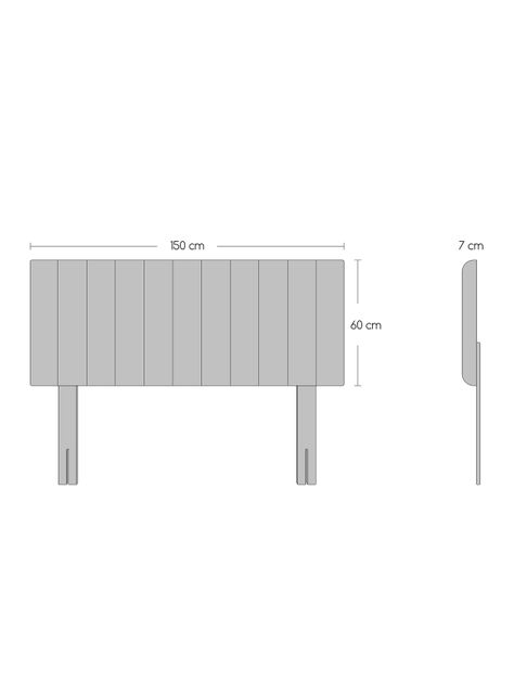 Cama Europea Bamboo 2 Plazas x190 cm + Respaldo Merci + Velador Malaga Honey-1