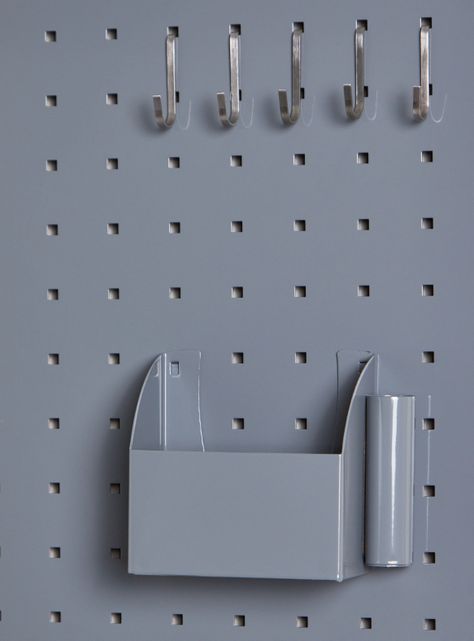 Organizador de Pared Gris Metal-2