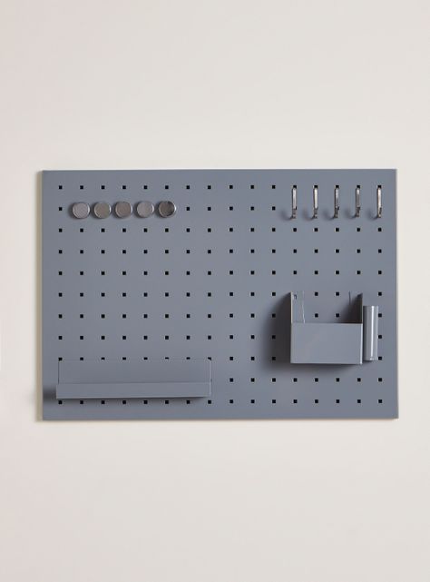 Organizador de Pared Gris Metal-0