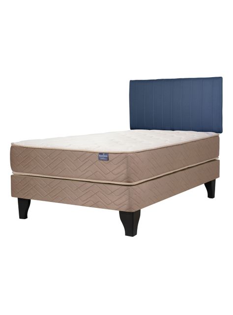 Cama Europea Bamboo 1.5 Plazas x190 cm + Respaldo Merci-0