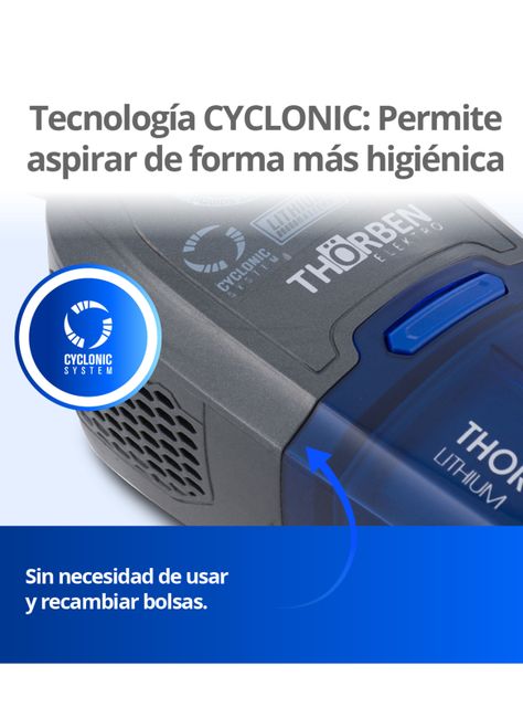 Aspiradora Inalámbrica de Mano Thor Handy Lithium-3