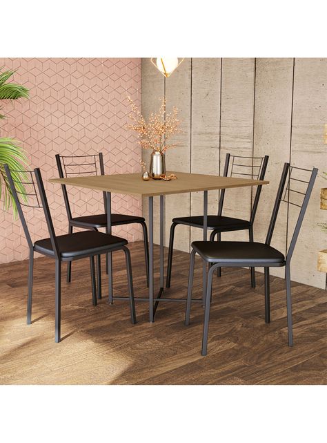 Mesa Cuadrada Freijó Negro LI011-2