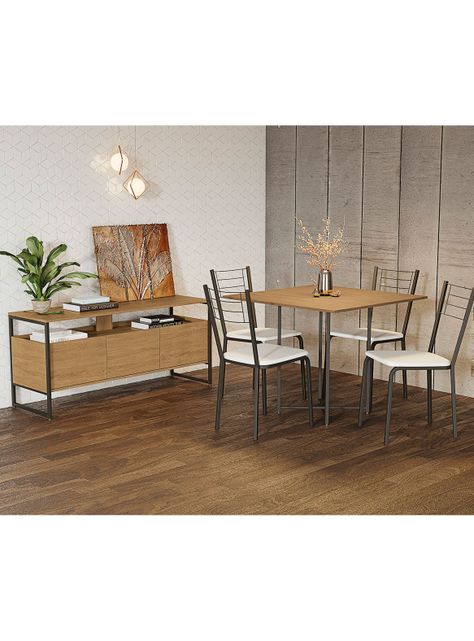 Mesa Cuadrada Freijó Negro LI011-4