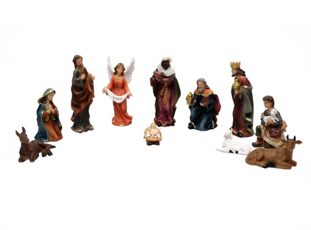 Pesebre de Navidad 11 Piezas Poliresina-0