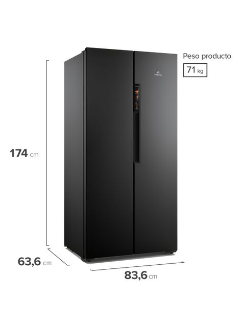 Refrigerador Side by Side No Frost 426 Litros MAS430B Negro-1