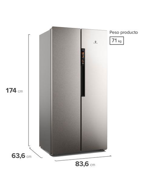 Refrigerador Side by Side No Frost 426 Litros MAS430 Inox-1