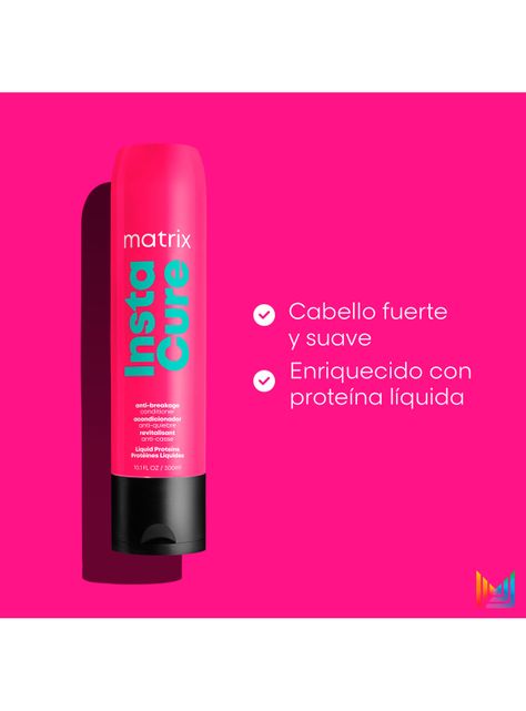 Set Shampoo 300ml + Acondicionador 300ml Reparación Cabello Dañado Instacure Matrix-4