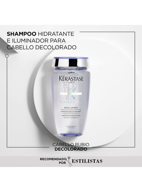 Set Reparación Cabello Rubio o Decolorado Blond Absolu Shampoo 250ml + Acondicionador 250ml + Serum Cicaplasme 150ml Kérastase-1