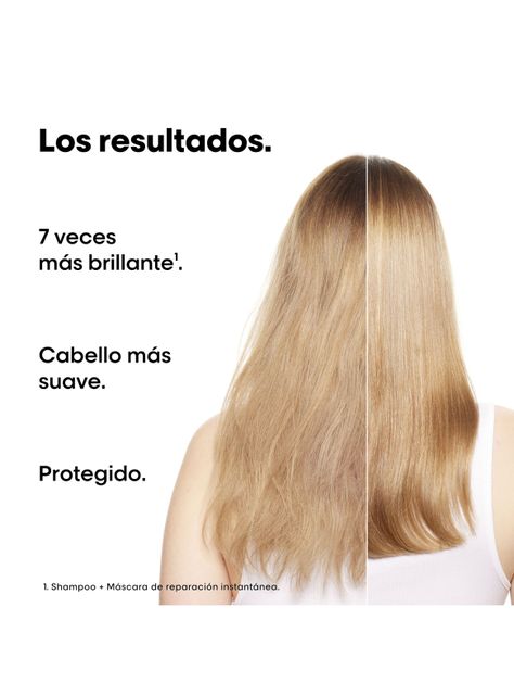 Set Metal Detox Anti-Quiebre para Cabello Dañado y con Color Shampoo 300ml + Máscara 250ml + Aceite de la Gama 50ml-7
